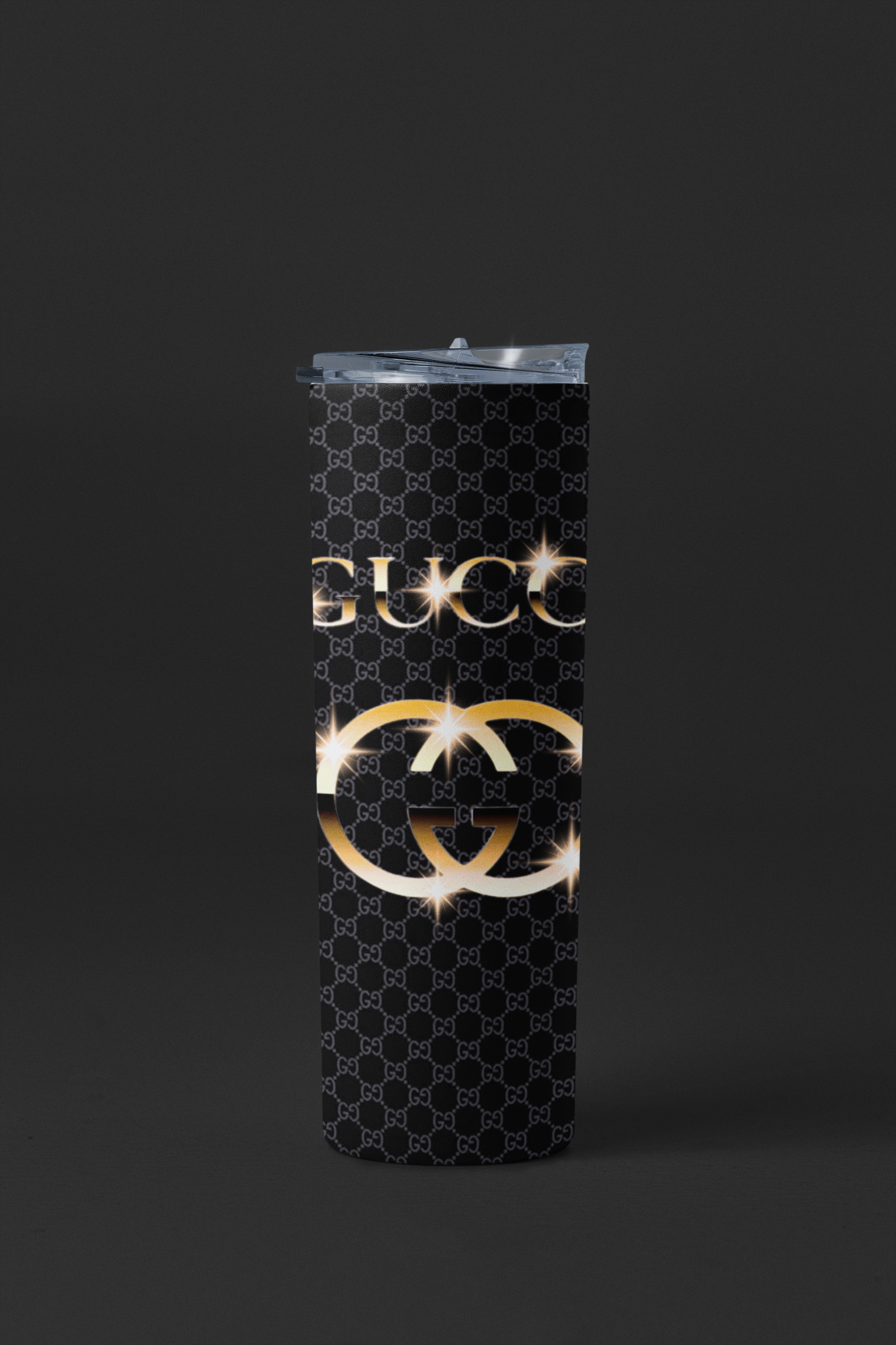Fashion Tumbler Wrap. Black With Gold