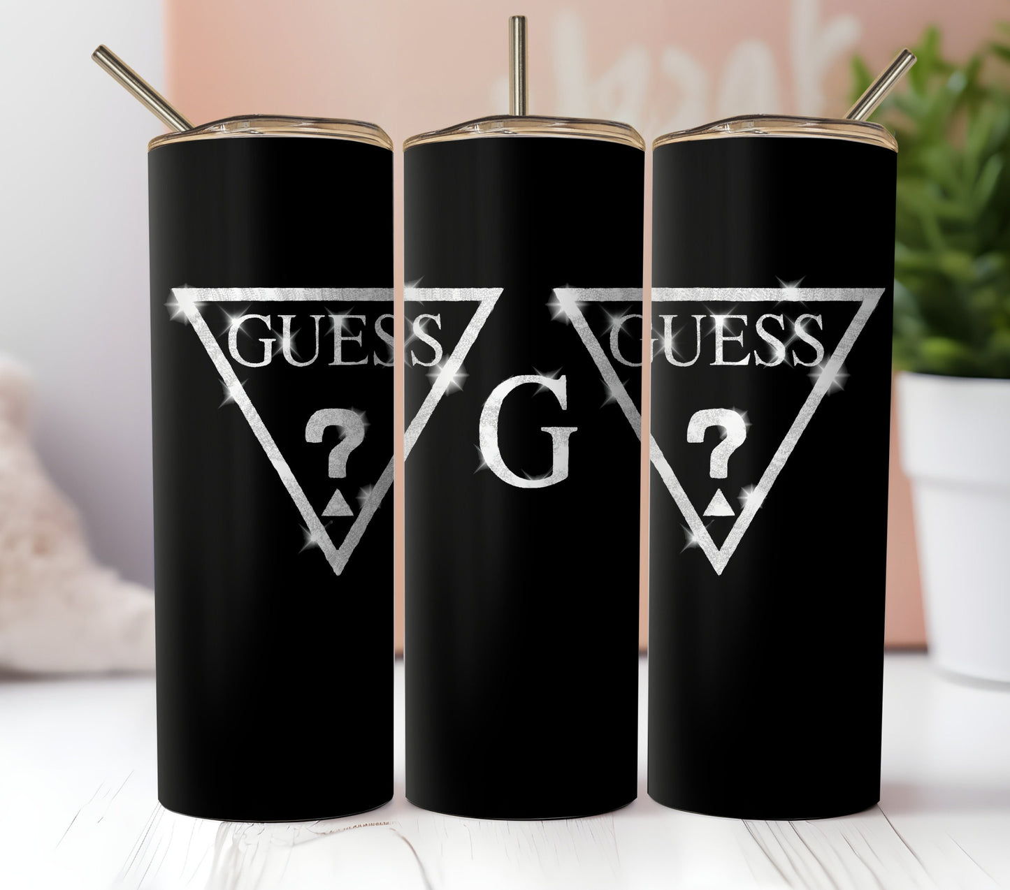 Bling Glamour Tumbler Wrap Designs. 6 Glitter Seamless Digital Sublimation Files. 2 Purple, 2 Black. One Pink and One Jean.